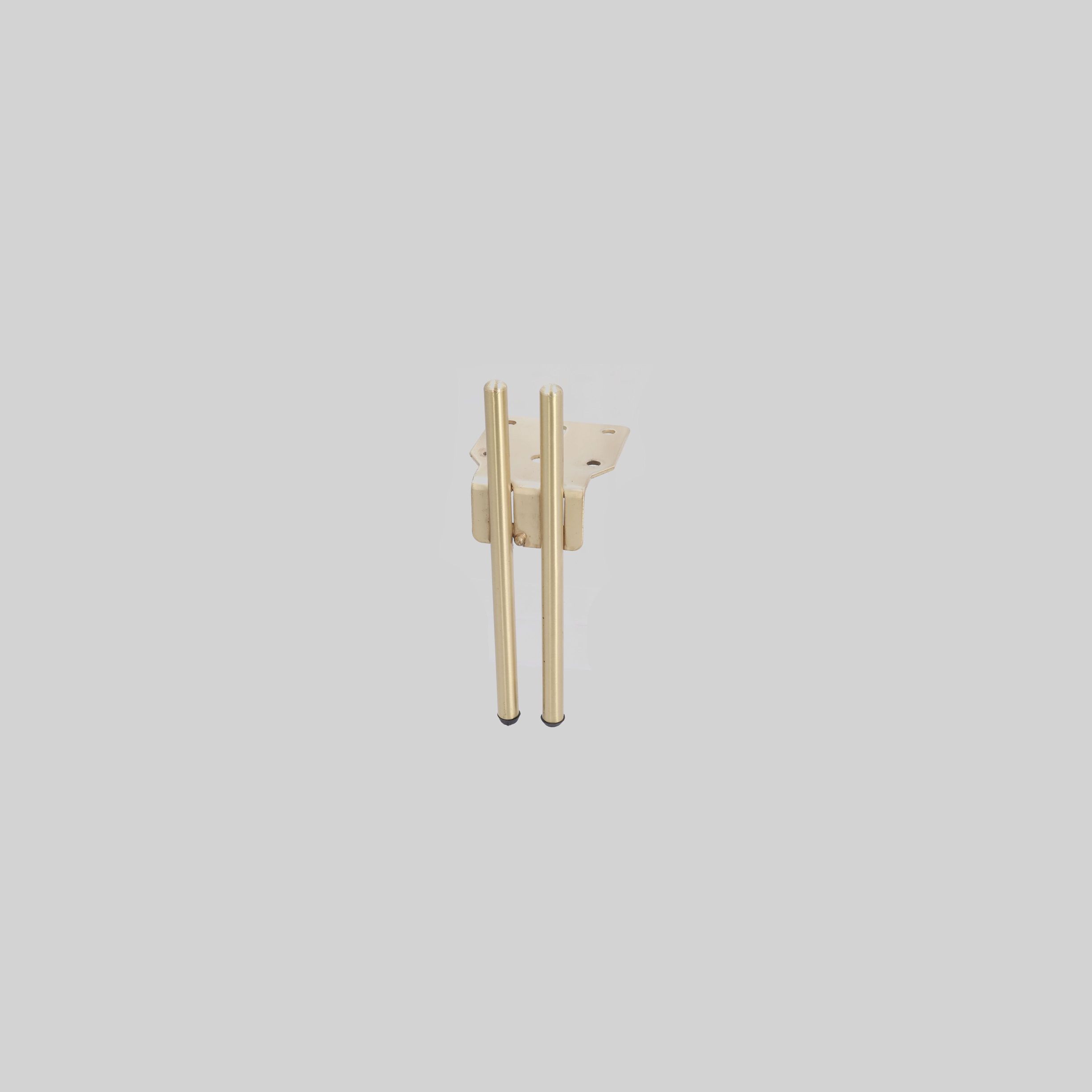 ავეჯის ფეხი ოქროსფერი მილი:70*80mm, T=4mm D12mm H=200mm TM-SFL-9