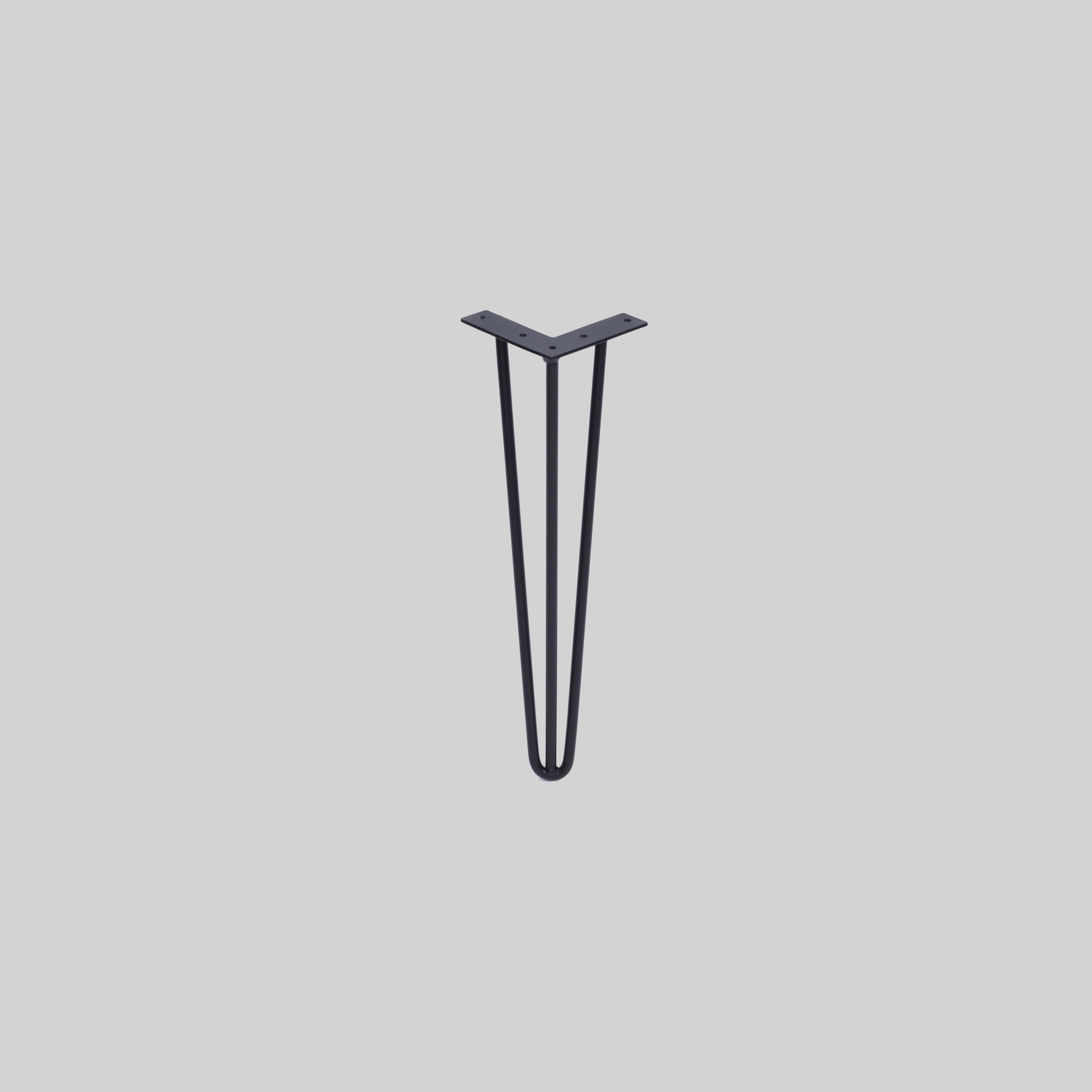 ავეჯის ფეხი 3 მილზე შავი, მილი:10mm. H=400mm TM-SFL-5