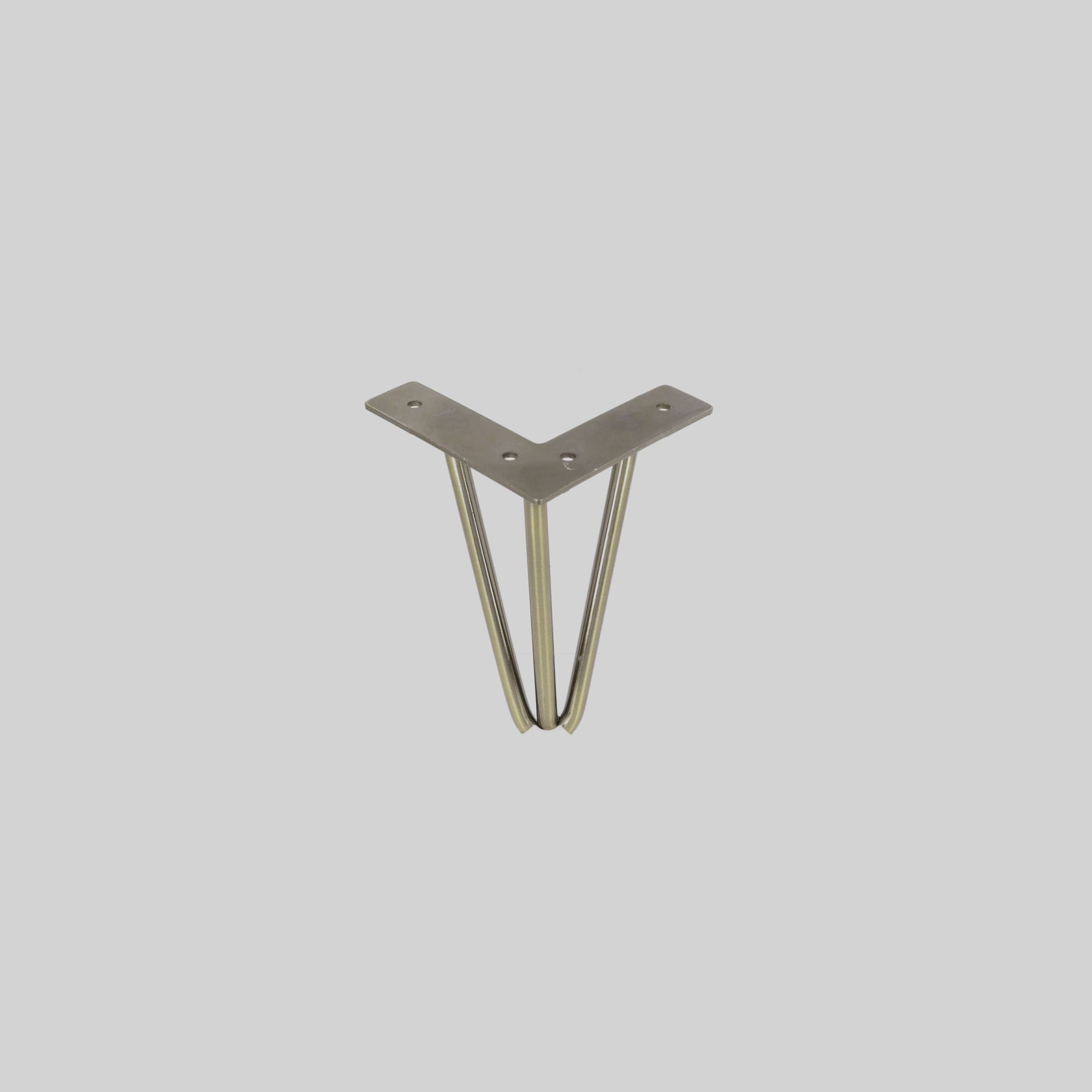 ავეჯის ფეხი 3 მილზე ანტიკური, მილი:10mm. H=150mm TM-SFL-5