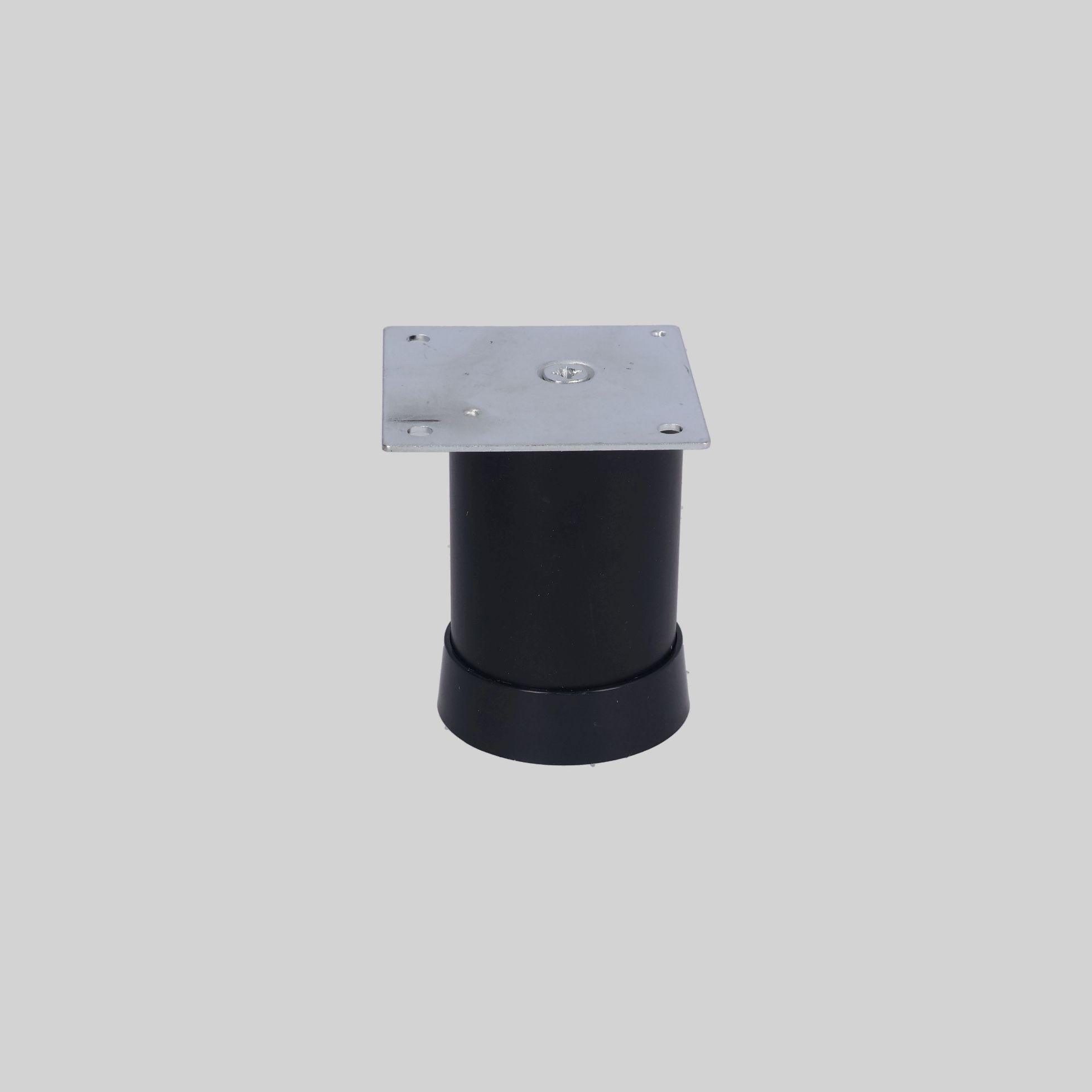 ალუმინის ფეხი მრგვალი O=50mm H=5cm BLACK-შავი SFL-24