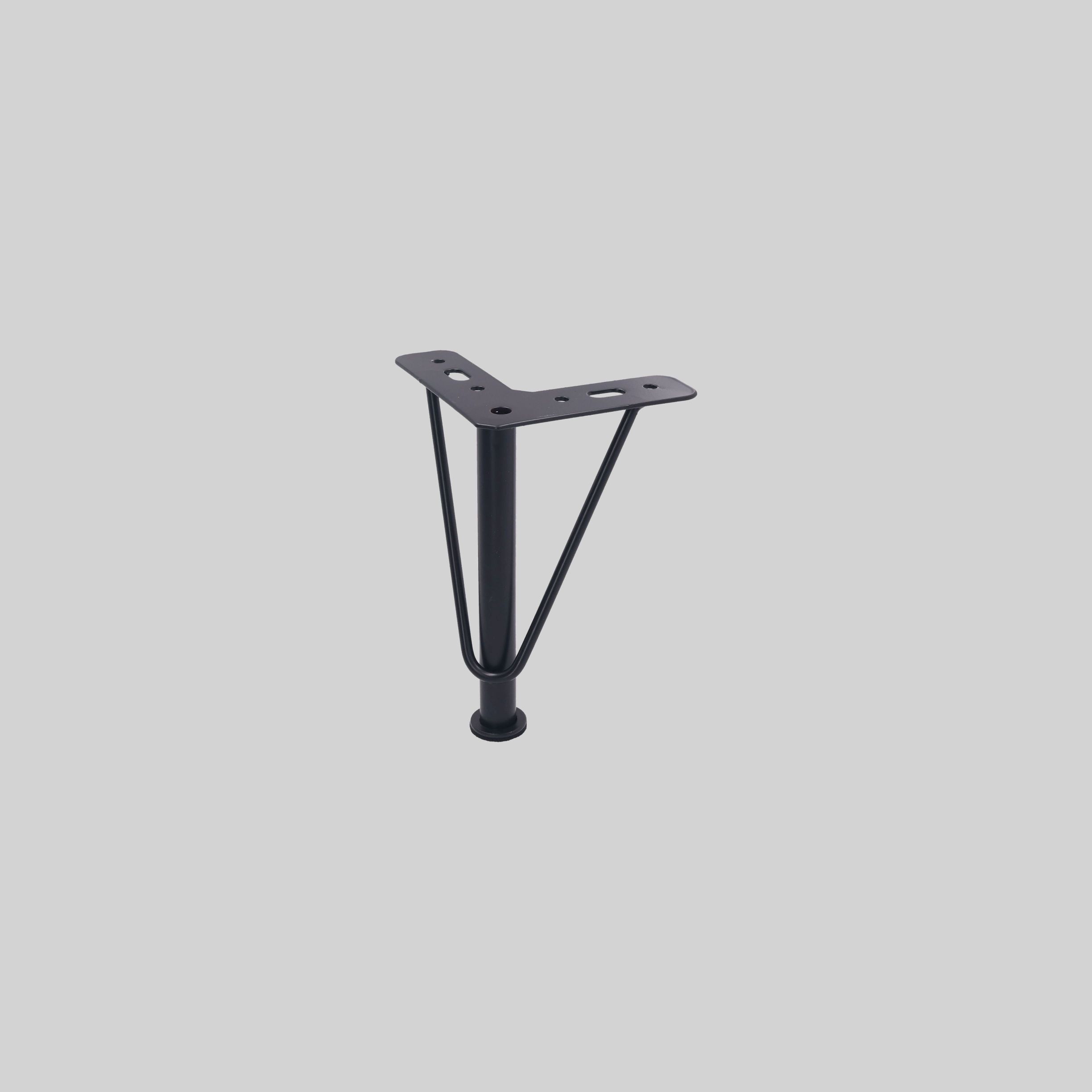 ავეჯის ფეხი რკინის H=150mm, D6mm, MB-შავი TM-SFL-18