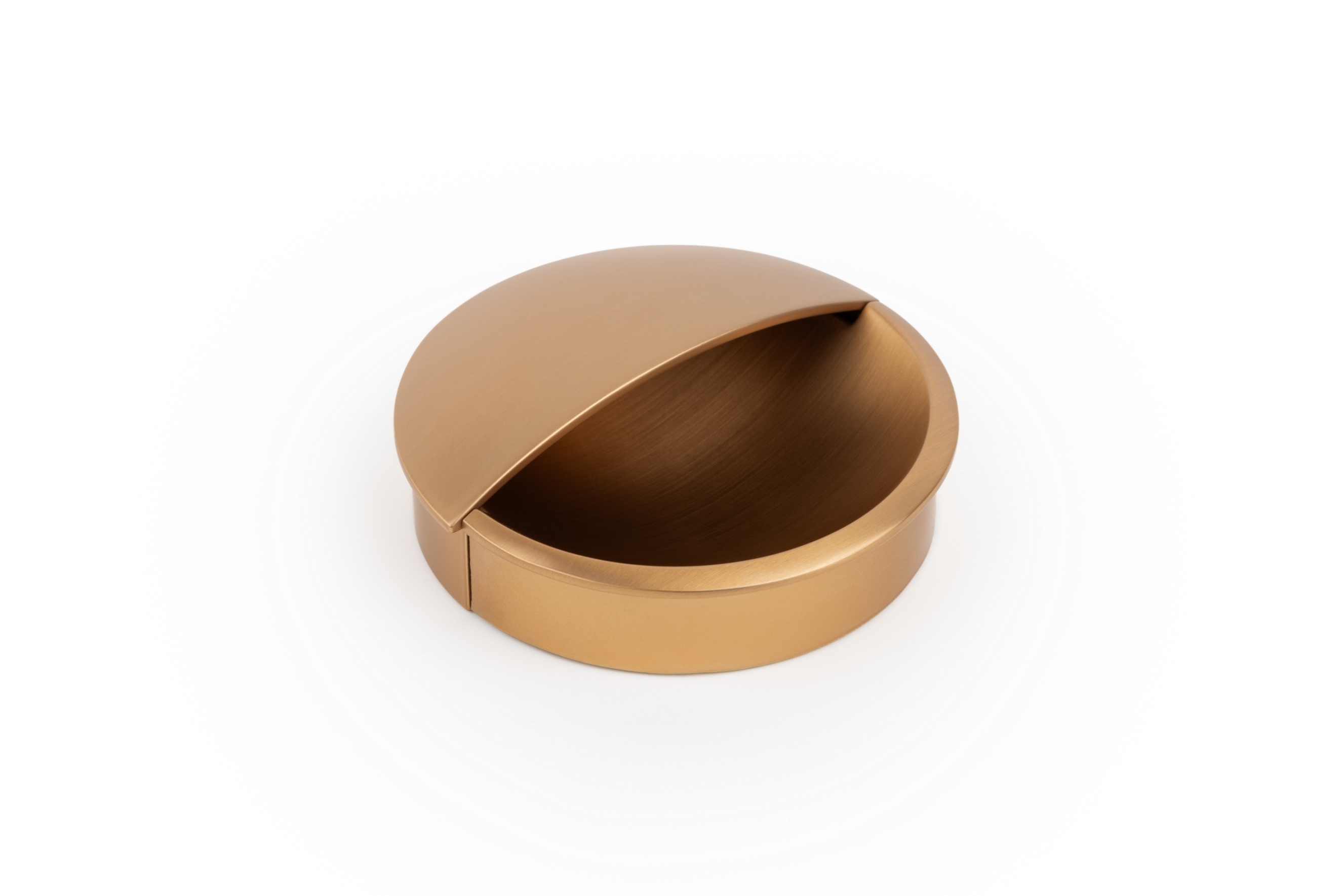 სახელური LIDD - CC48L64mm brushed brass cava recessed pull VIEFE