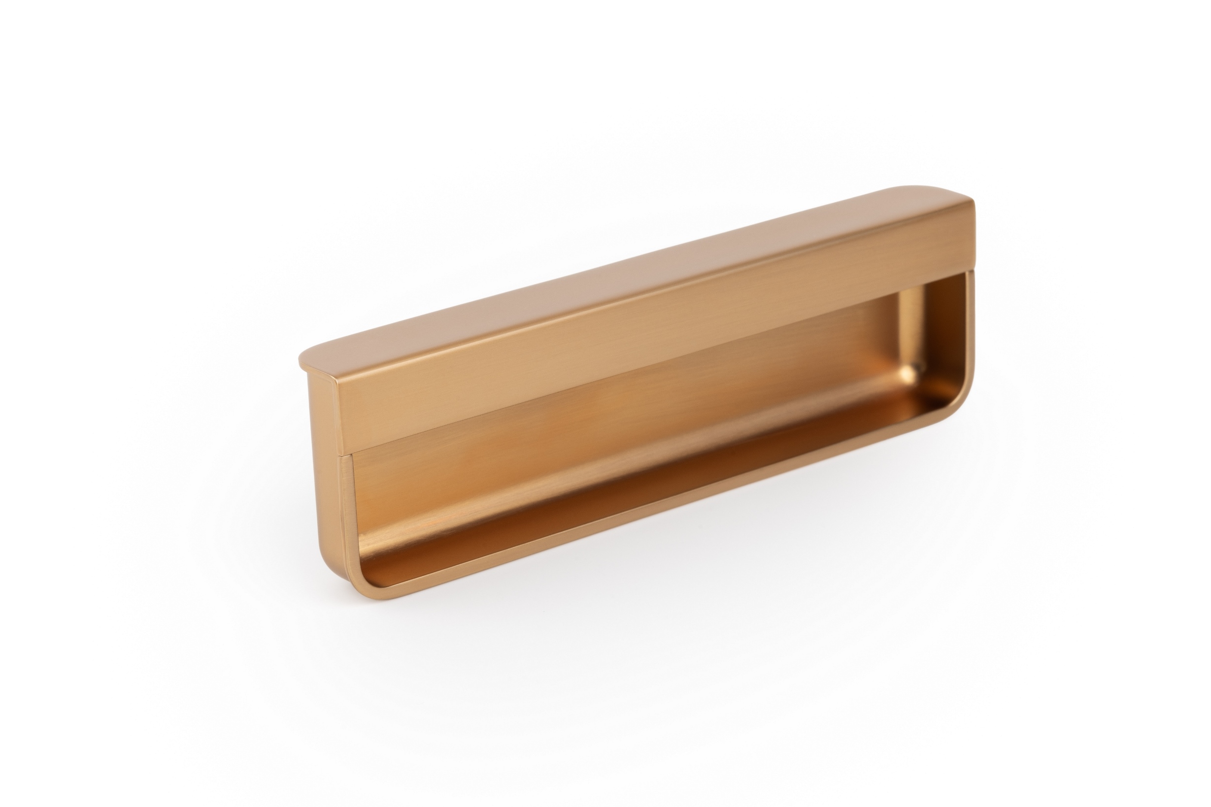 სახელური MOULE - CC128L154mm brushed brass cava recessed pull VIEFE