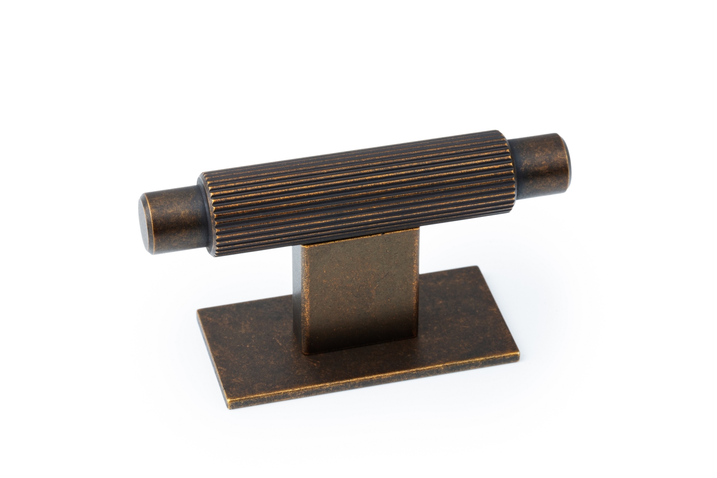 სახელური ARPA plate - 70x25mm rustic brass T knob VIEFE