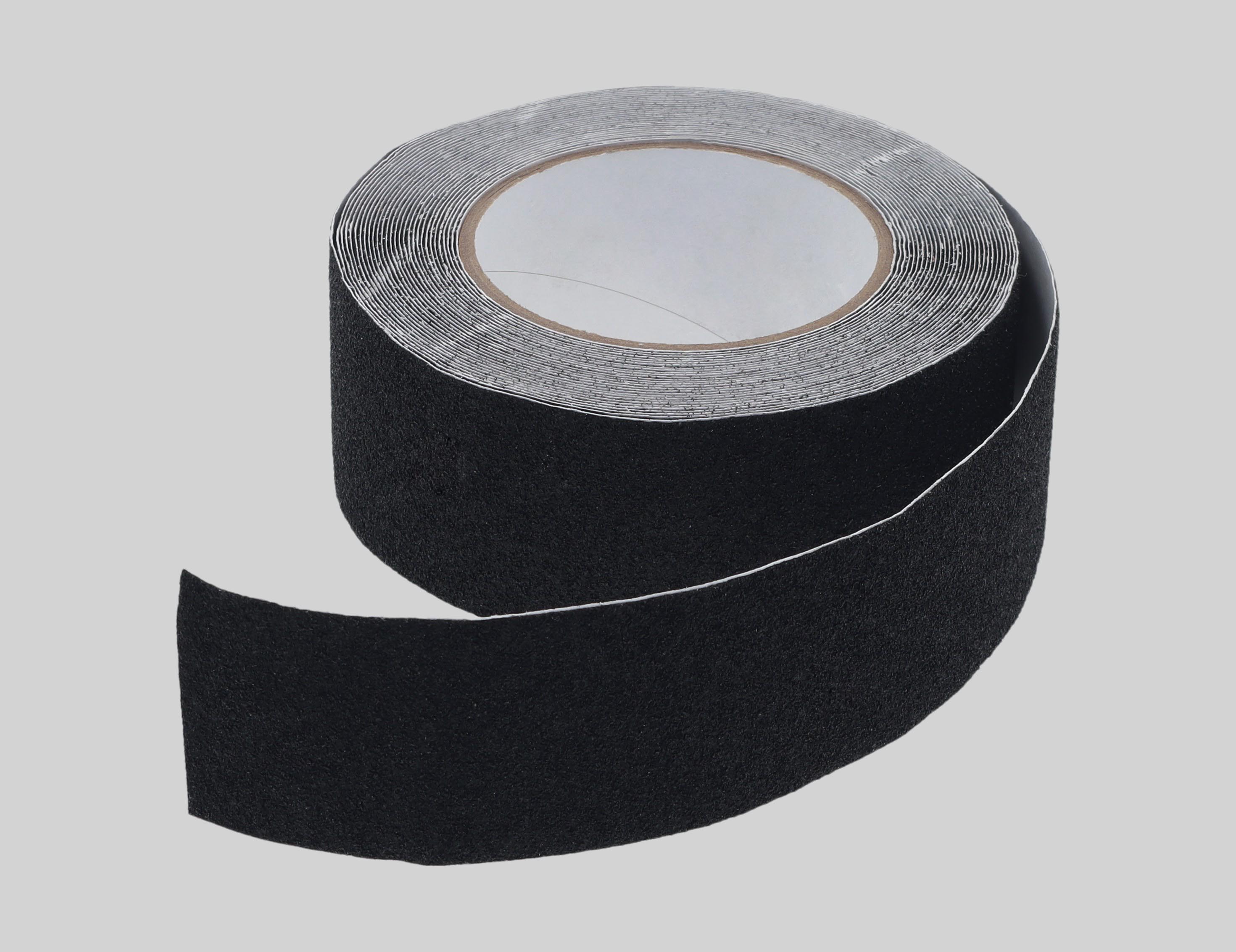 ანტისასრიალო სტიკერი, შავი, 50mm*10m, PVC, TM-C040