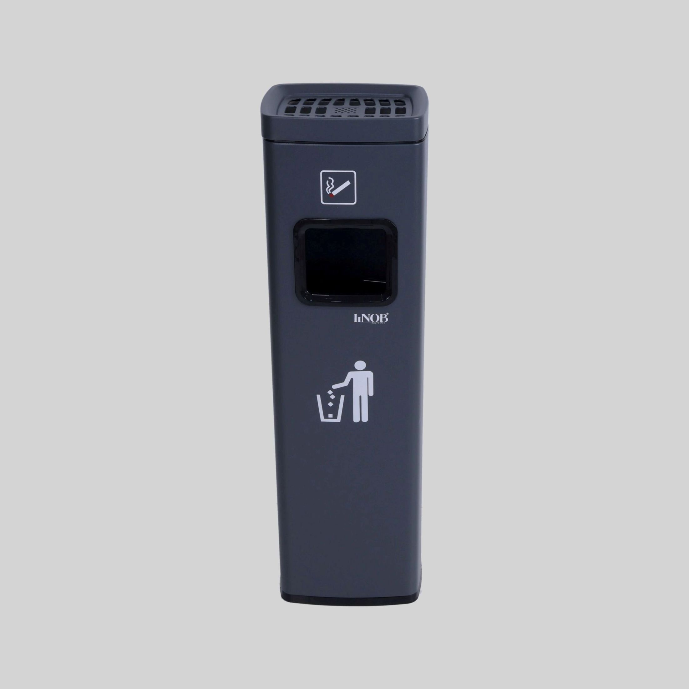 ნაგვის ურნა ეზოსთვის, Grey-ნაცრისფერი, L240*W195*H825, SS, TM-B-010