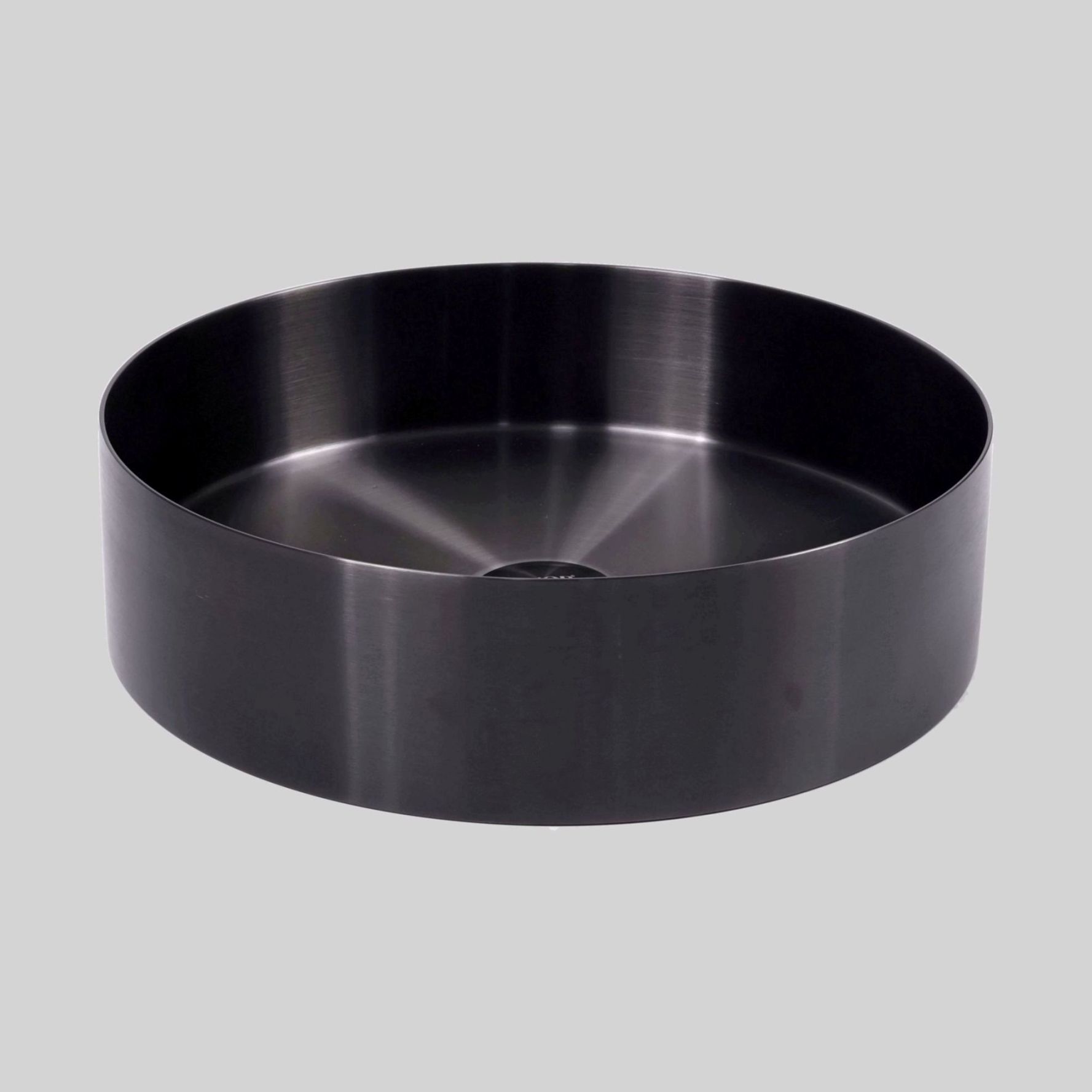 აბაზანის ნიჟარა,მრგვალი,400*400*120mm,T=1.2mm,ხვრელი-65*45mm, NB-შავი,SUS304,TM-TSK40