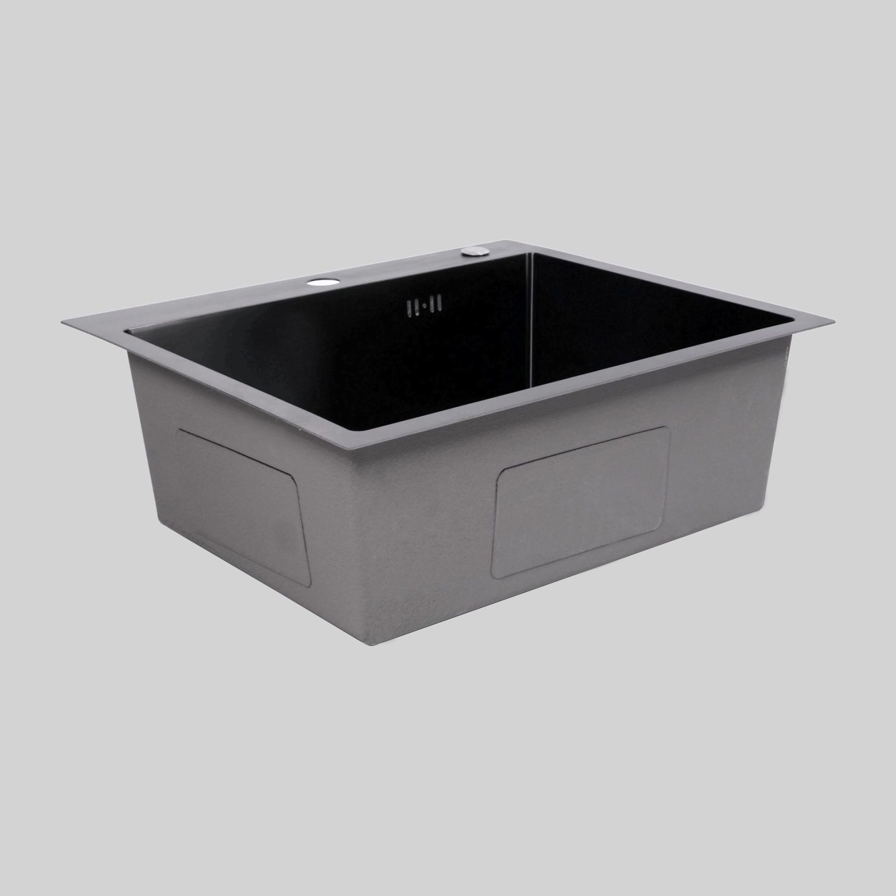 NIJX-5548-304-BL სამზ. ნიჟარა ხელნაკეთი,უჟანგავი,წყალგ.NB-შავი,550*480მმ,H-200მმ,SUS304,TM-HSK-01