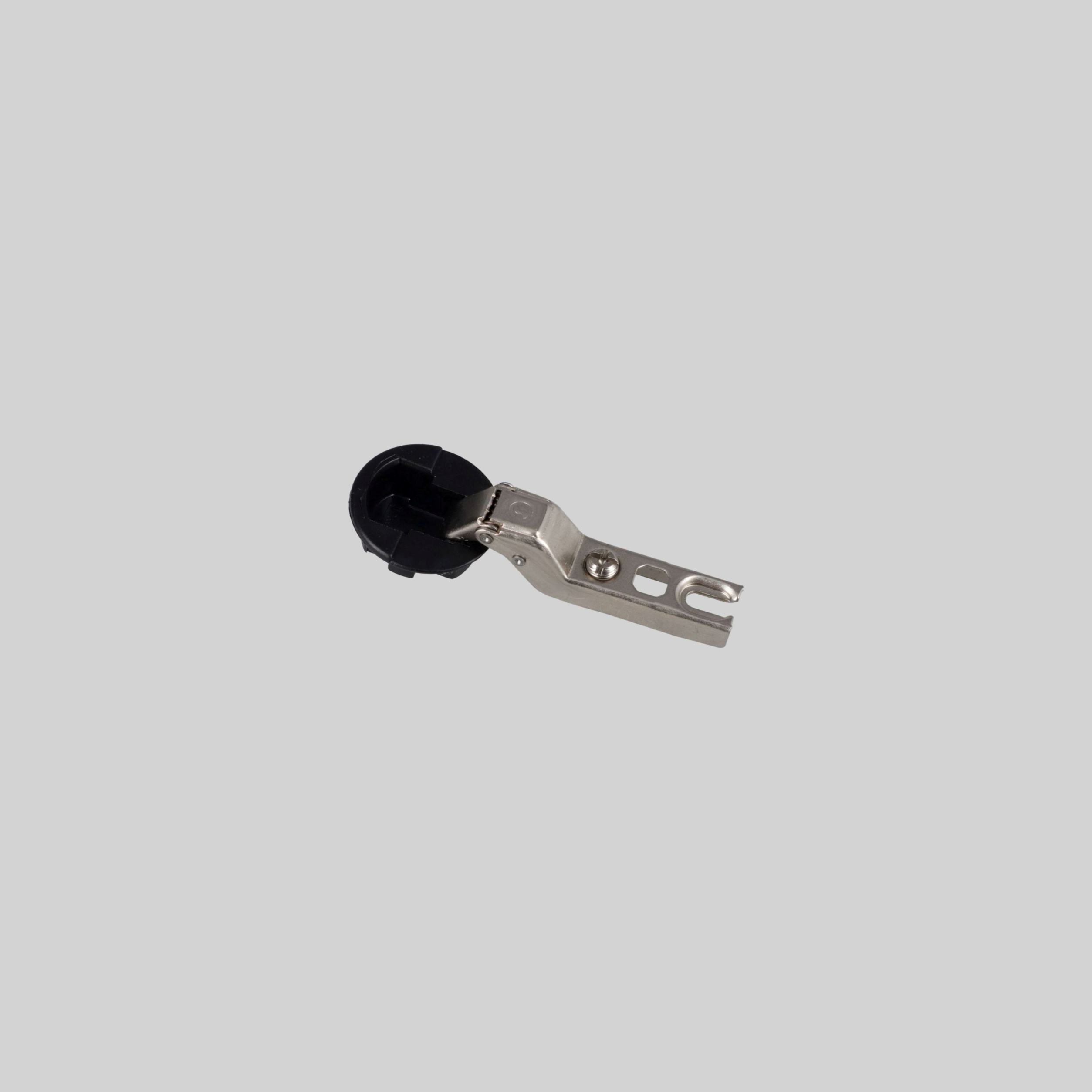 ანჯამა გახვრეტილ შუშაზე ნახ. კუზიანი Mini Glass Hinge 9mm 103065 SAMET