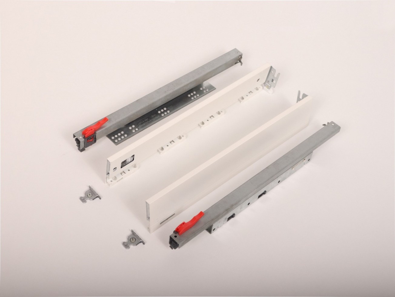 სლაიდი გვერდითი პანელებით SOFT CLOSE 500mm თეთრი 106/18 FLOWBOX 12716723860145 SAMET