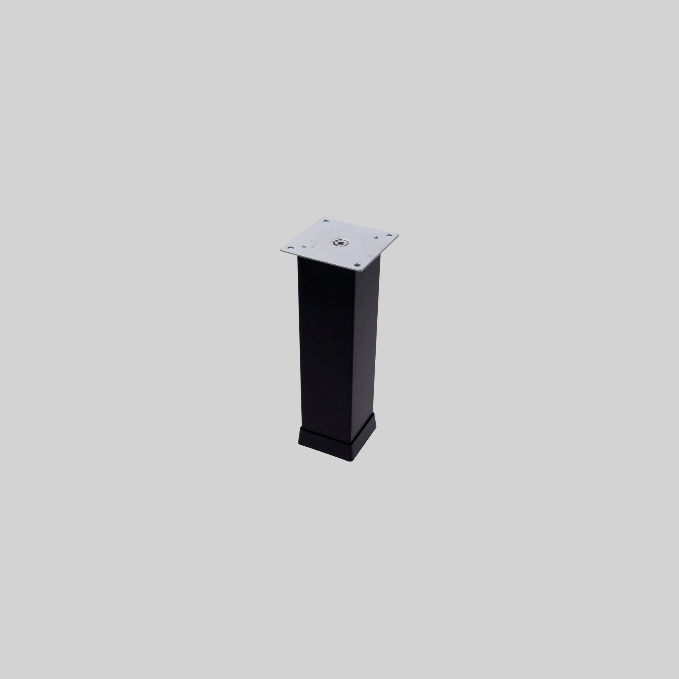 ალუმინის ფეხი ოთხკუთხედი 50*50მმ H=20cm MB-შავი SFL-1A
