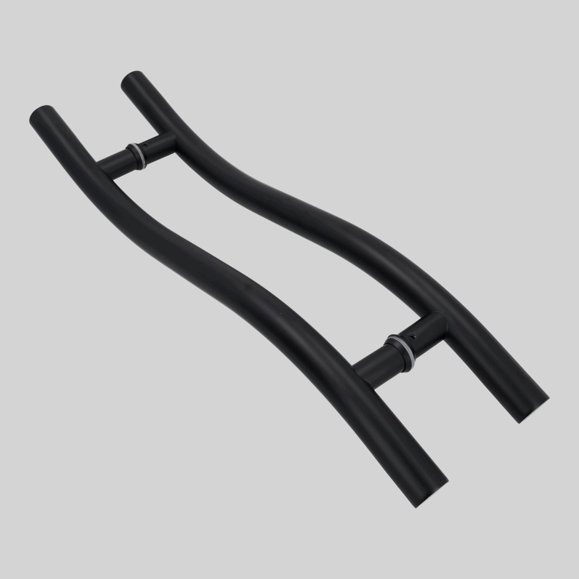შუშის კარის სახელური 0.8mm 32*400*600mm MB-შავი SS201 TM-E809