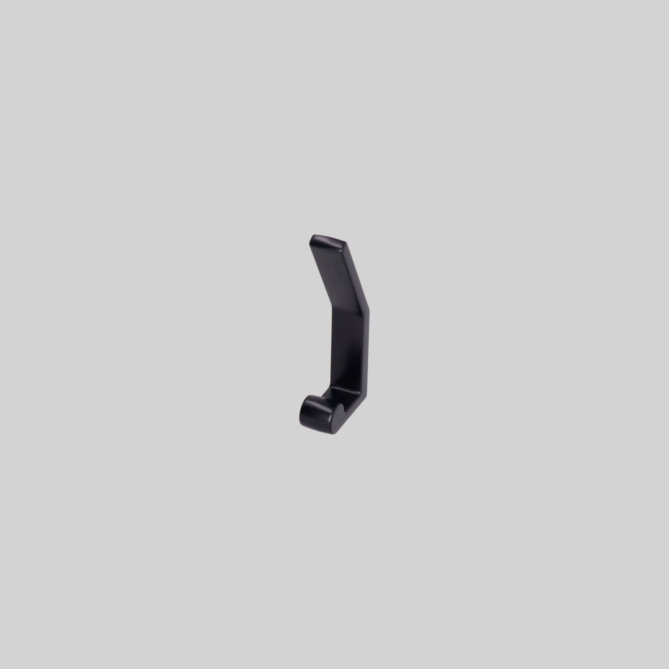 გარდერობის საკიდარი 1 კაუჭით,Pearl Black,თუთია,LK8788 ZF