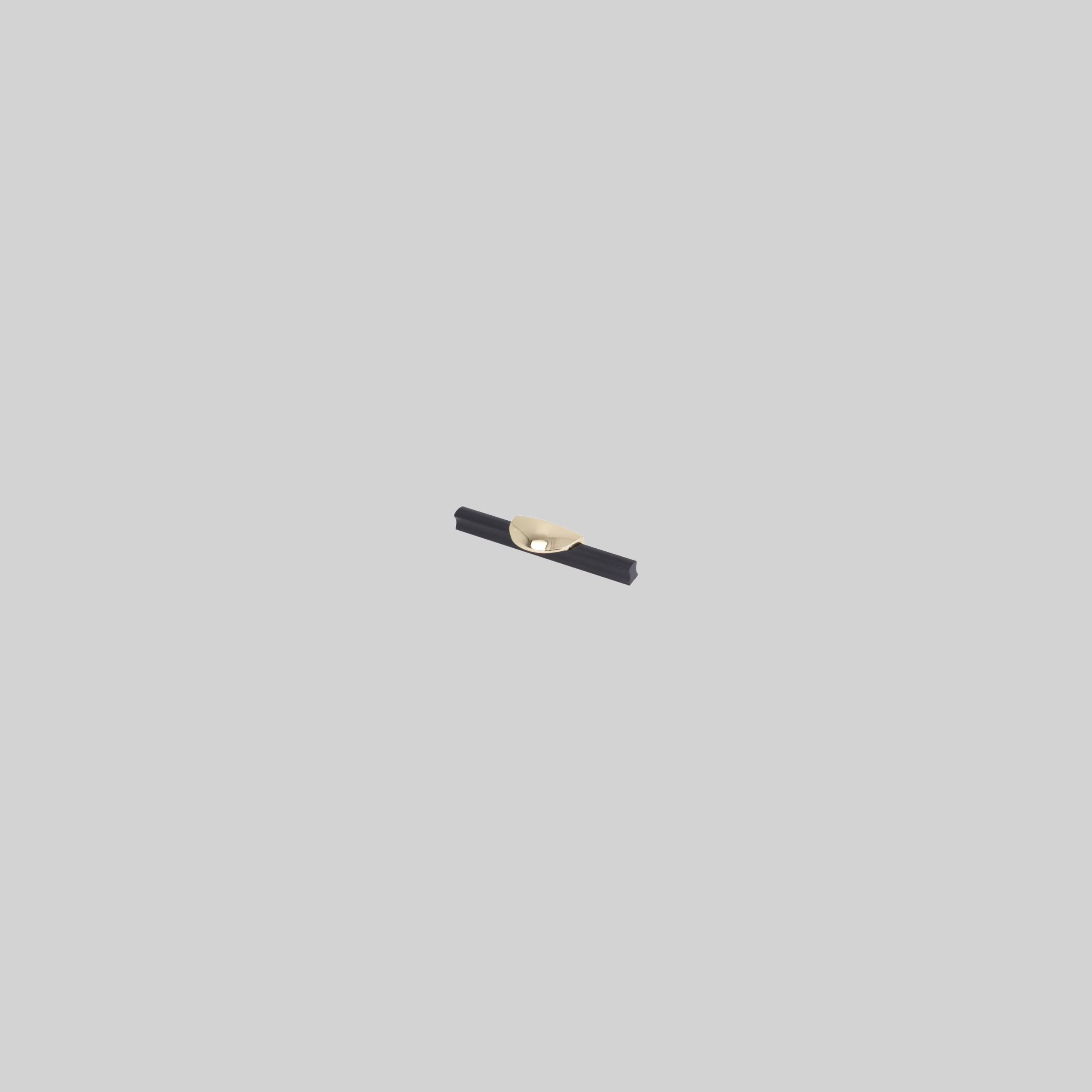 ავეჯის სახელური 96მმ,K Gold+Matt Black,თუთია,LK3438 ZF