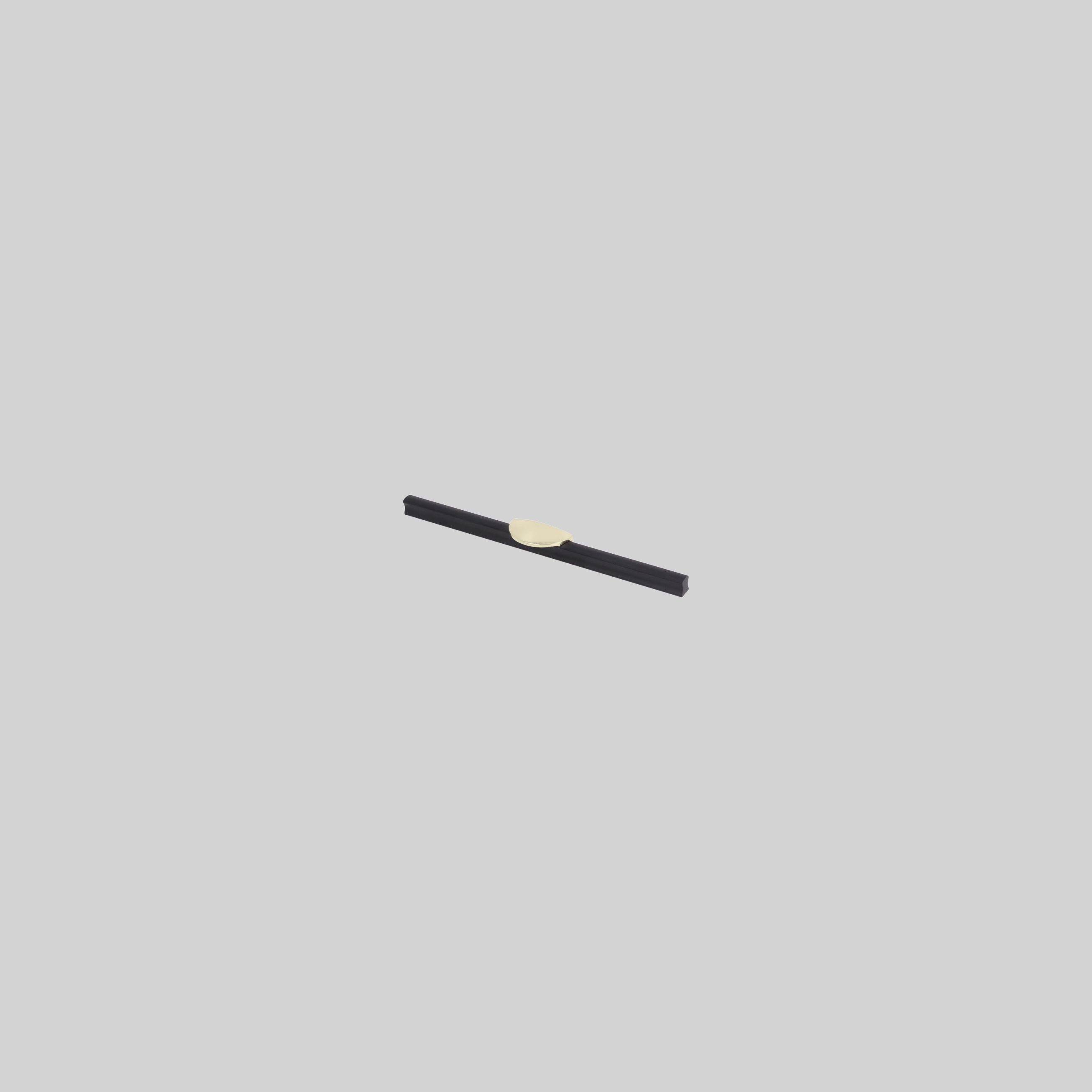 ავეჯის სახელური 192მმ,K Gold+Matt Black,თუთია,LK3438 ZF