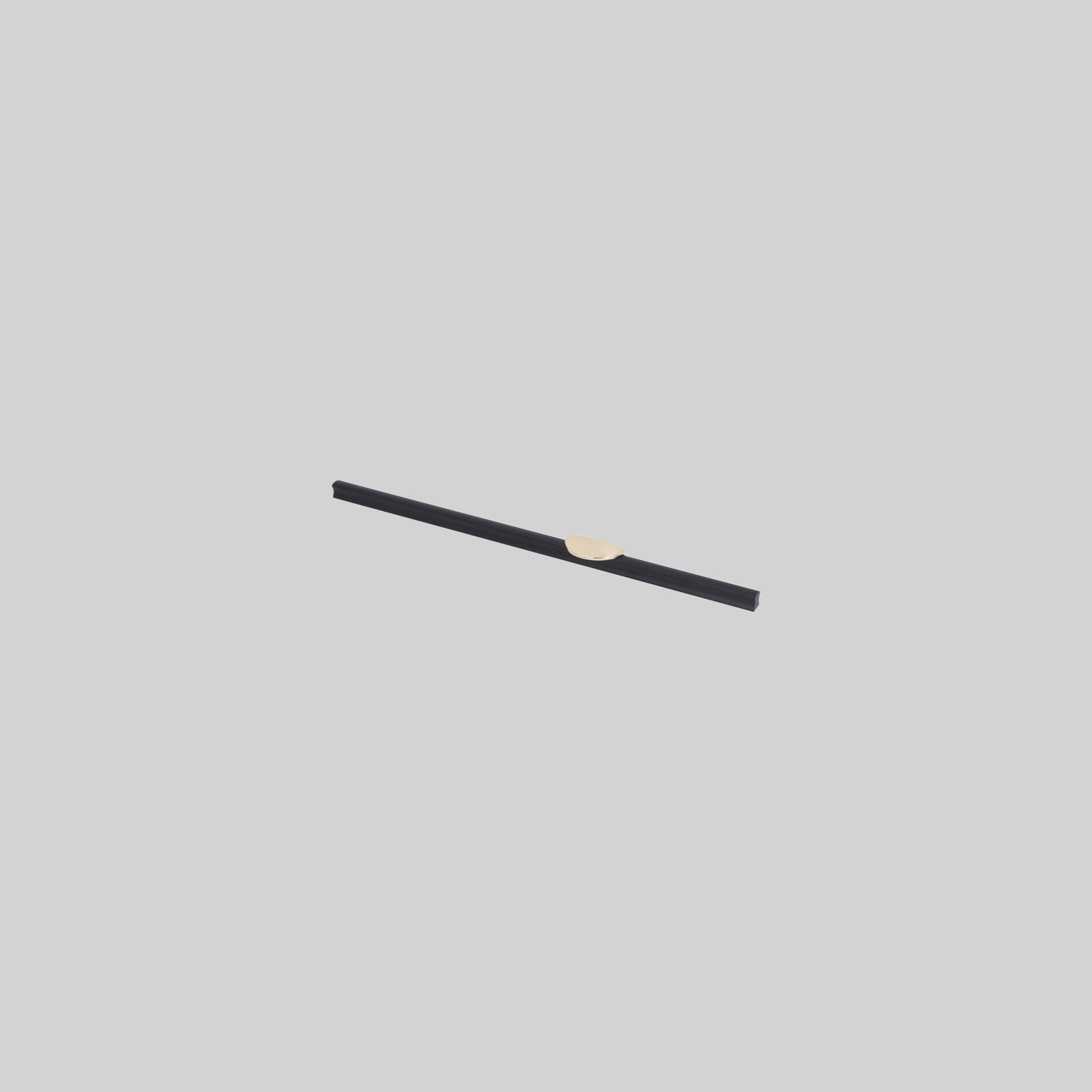 ავეჯის სახელური 320მმ,K Gold+Matt Black,თუთია,LK3438 ZF