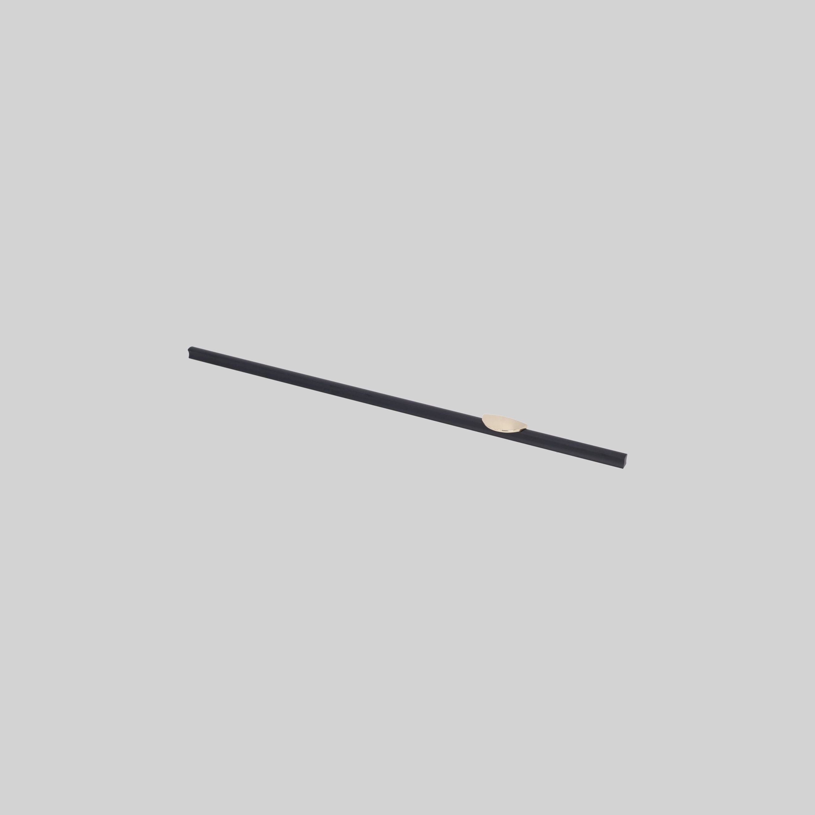 ავეჯის სახელური 800მმ,K Gold+Matt Black,თუთია,LK3438 ZF
