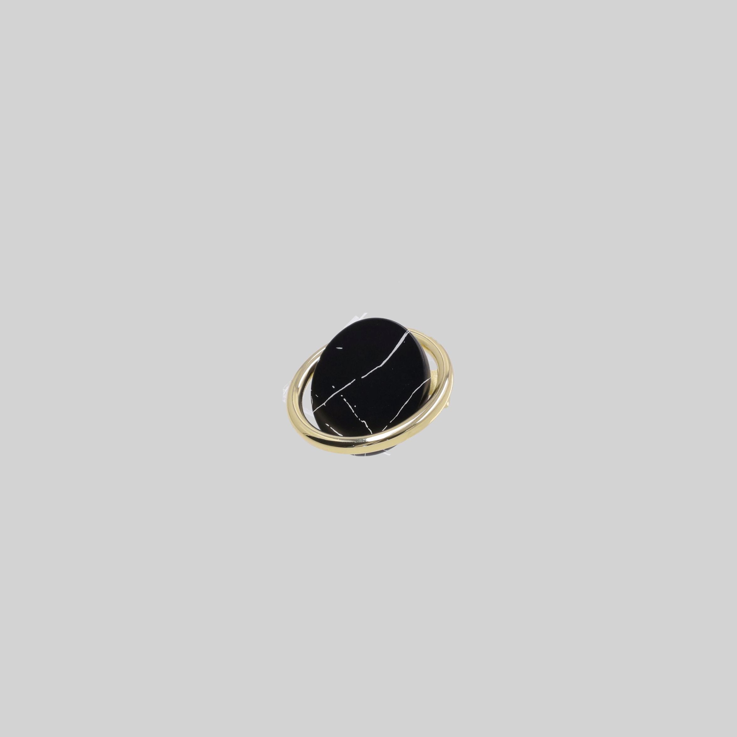 ავეჯის სახელური 32მმ,K Gold+Black Water Print,თუთია,LK50055 ZF
