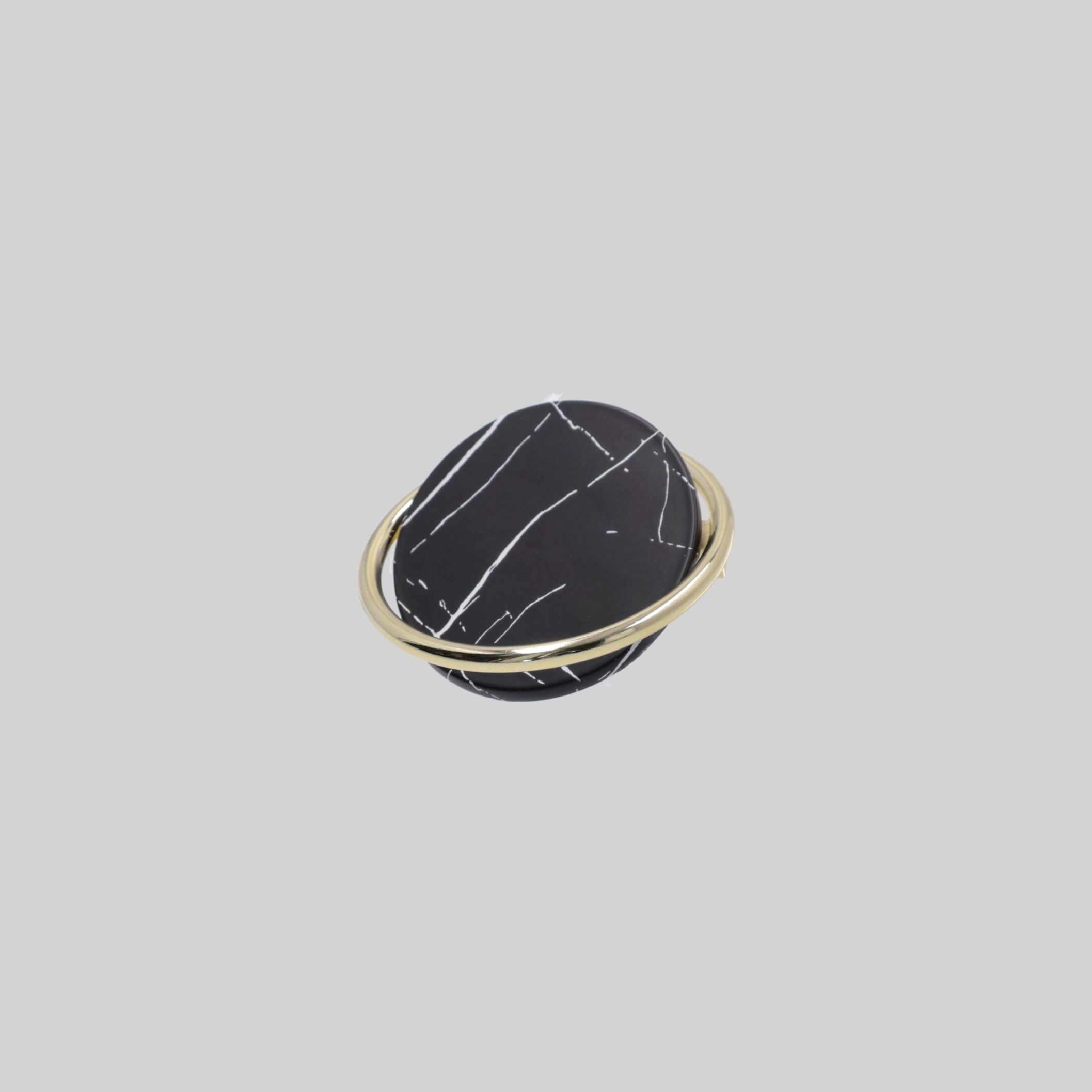 ავეჯის სახელური 64მმ,K Gold+Black Water Print,თუთია,LK50055 ZF