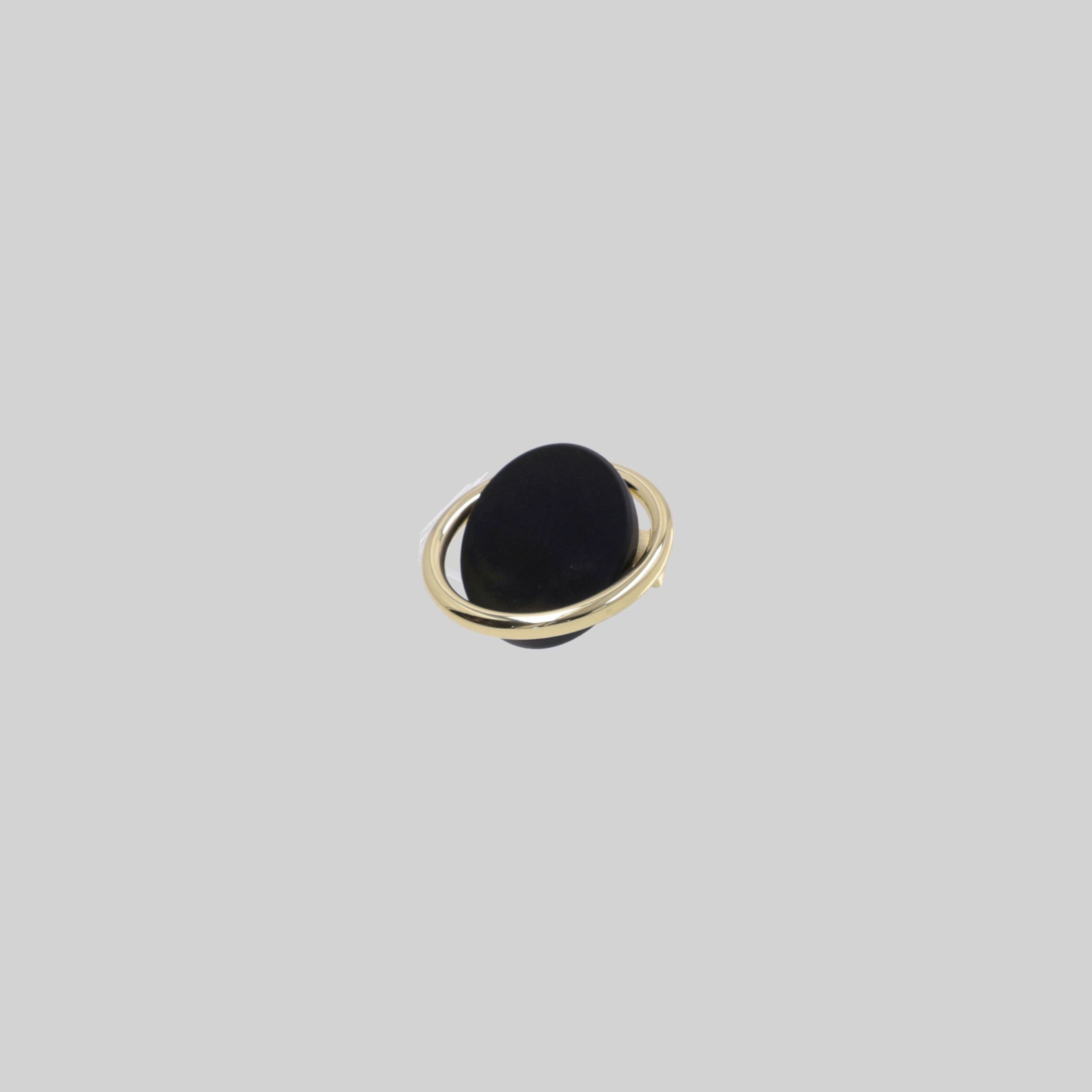 ავეჯის სახელური 32მმ,K Gold+Black,თუთია,LK50055 ZF