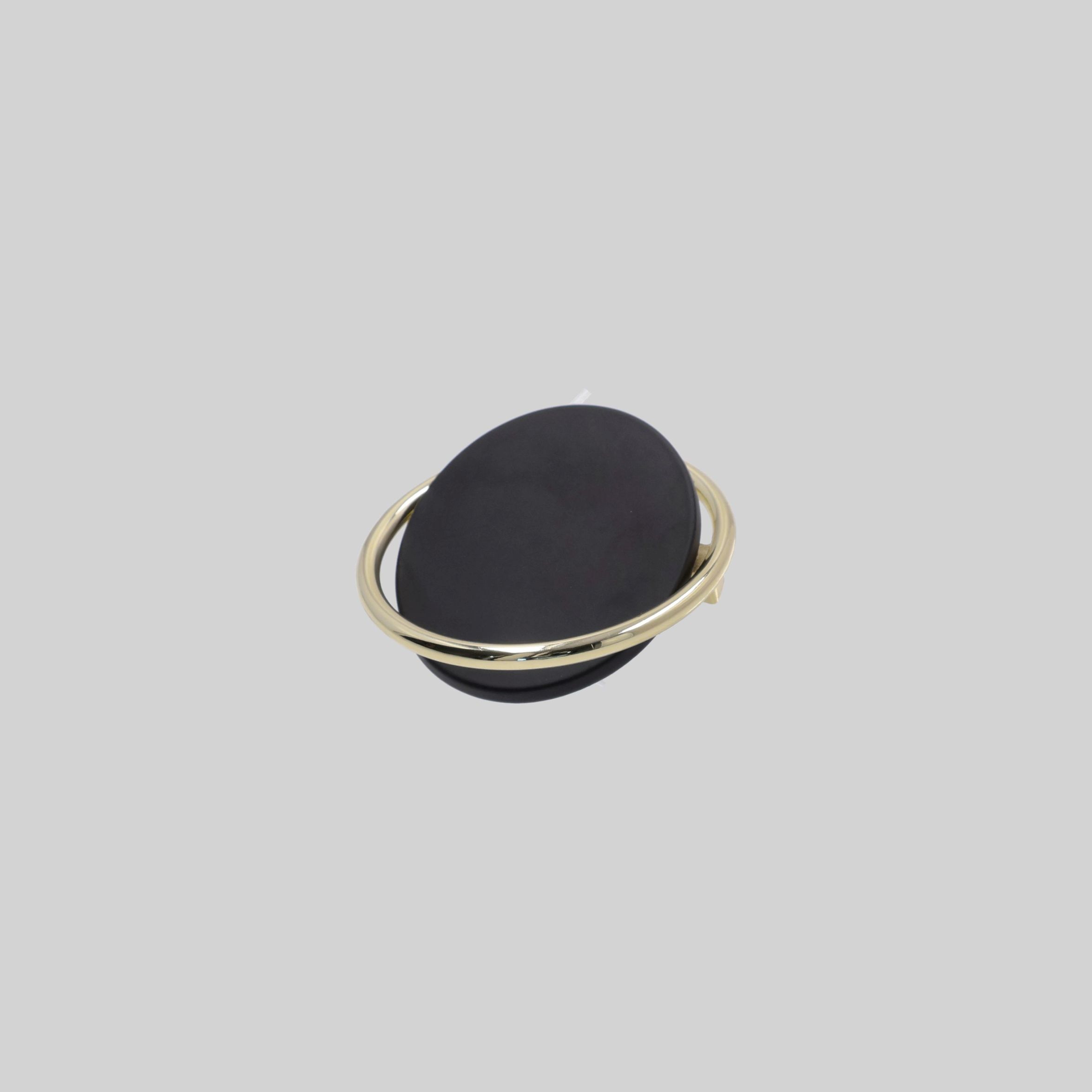 ავეჯის სახელური 64მმ,K Gold+Black,თუთია,LK50055 ZF