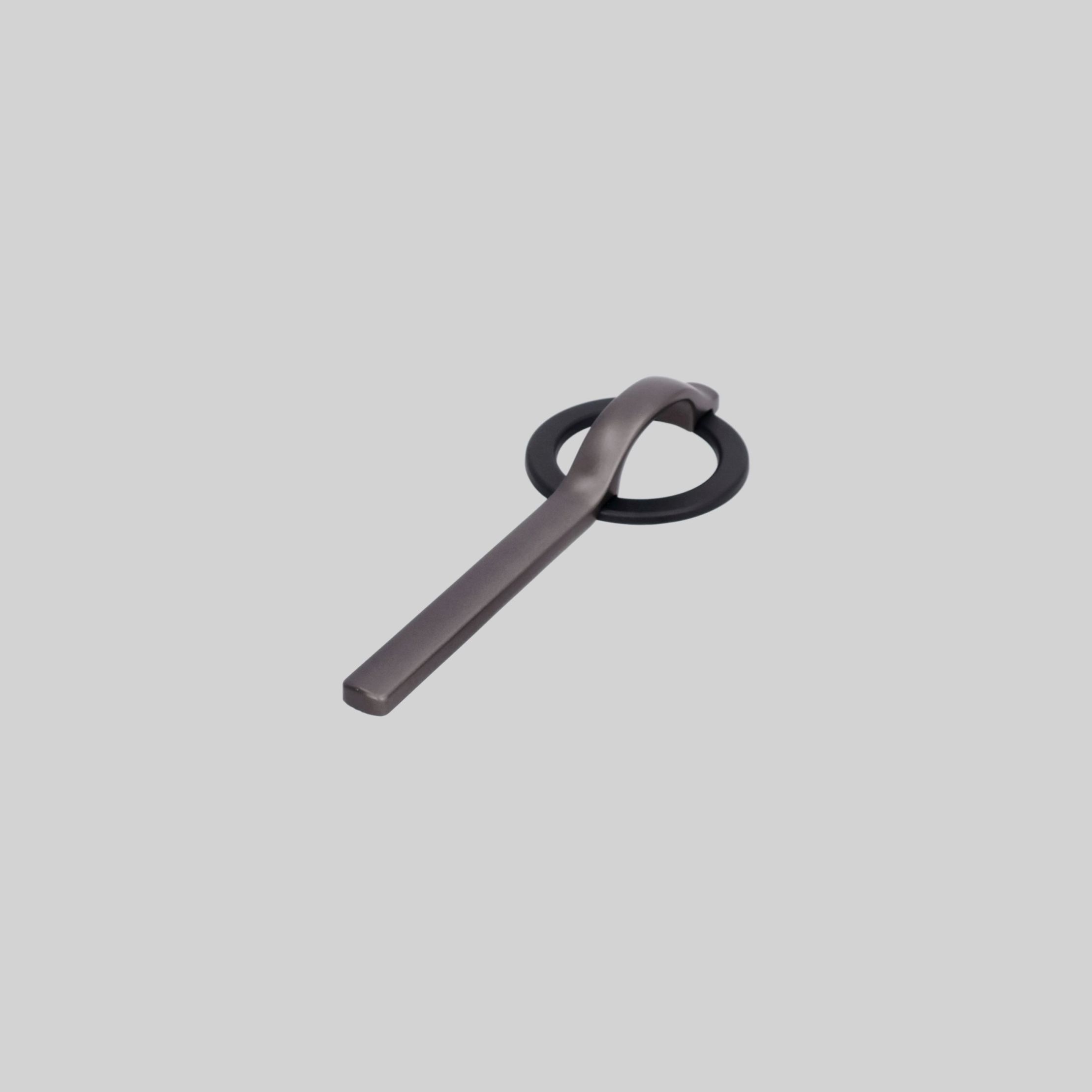 ავეჯის სახელური 128მმ,Pearl Black+Black Base,თუთია,LK5953 ZF