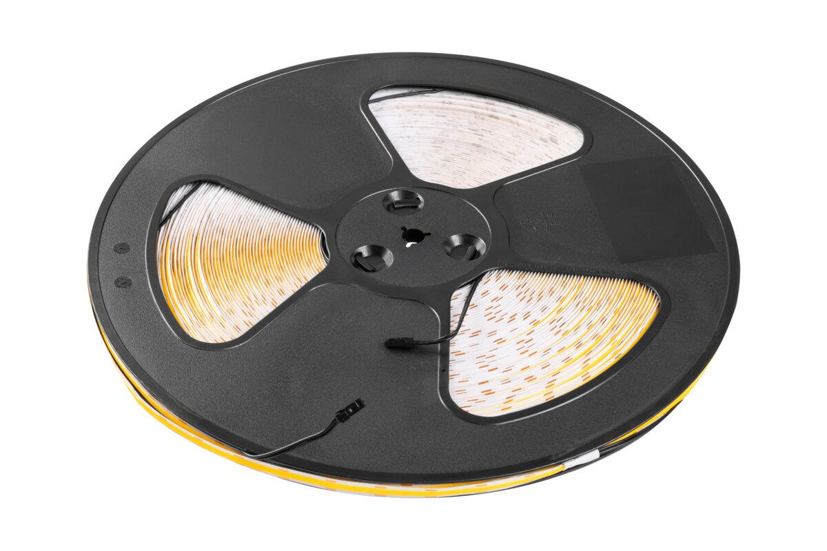 LD-COB24V-20-CBPQN-50 LED განათების ფირი COB-არაწერტ.480 დიოდი,თბილი,24V,10W/1m,8mm,არაჰერმეტული,GTV