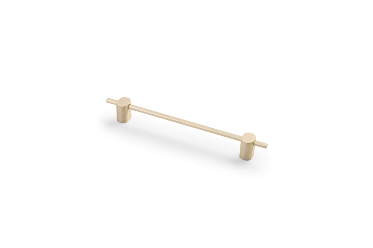 UA-STRAW-160-22 სახელური,C=160მმ,L=204მმ, ღია დაკაწრული ოქრო, GTV