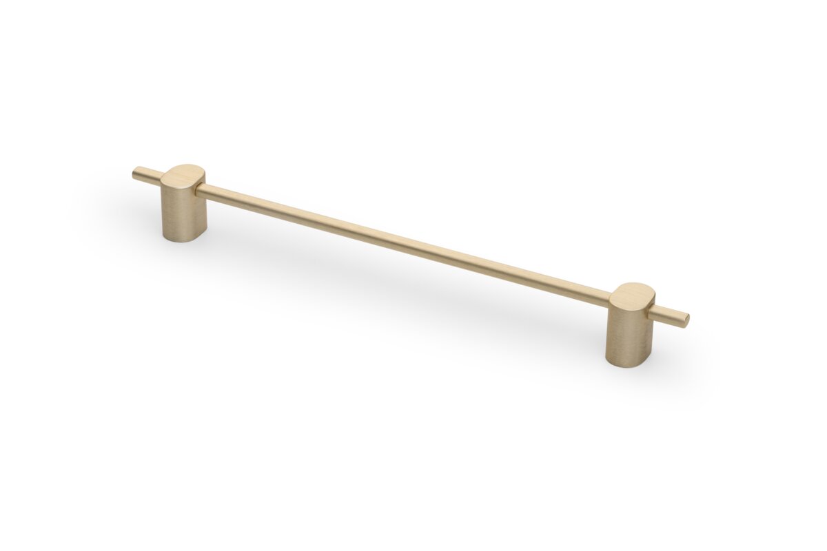 UA-STRAW-192-22 სახელური,C=192მმ,L=236მმ, ღია დაკაწრული ოქრო, GTV