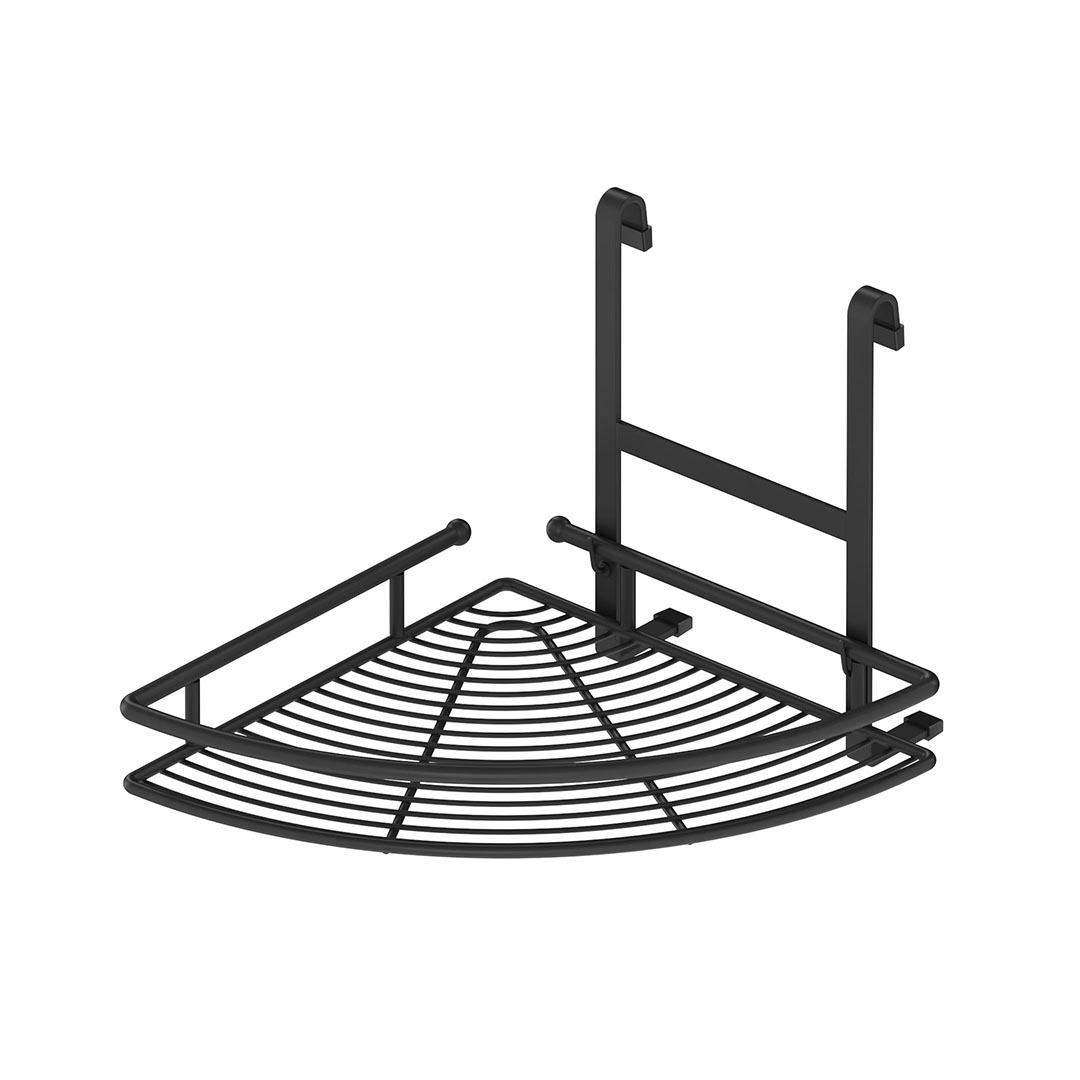 სამზ. თარო კუთხური 1-იანი LUX შავი 310x310x265mm S-4035-A STARAX