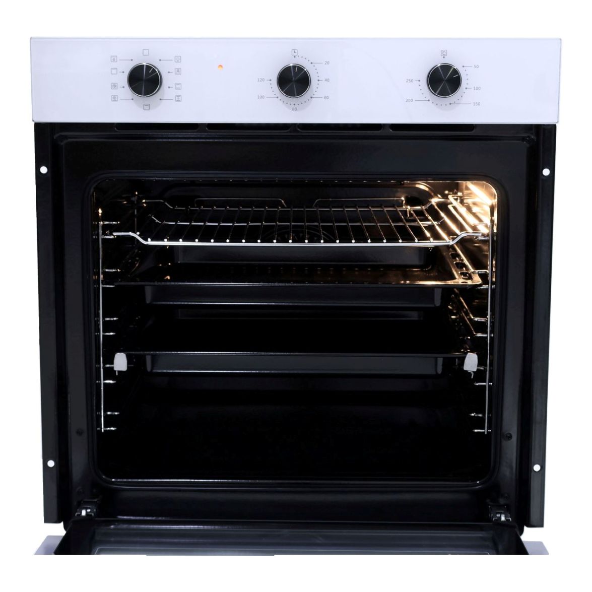 I28178 ელექტრო ღუმელი - HYUNDAI - E750109L-G1G1KW (თეთრი, 9 ფუნქციით) — ფოტო 3