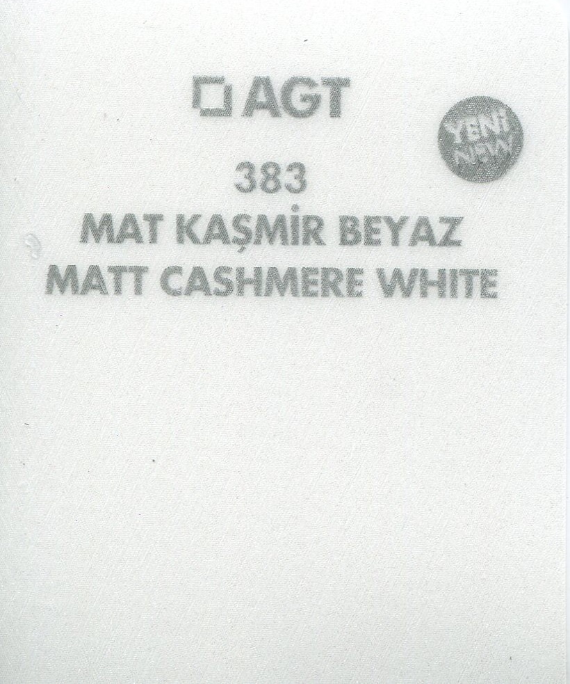 MDF PANEL (MAT KASMIR BEYAZ 383) 1220*2800*18mm