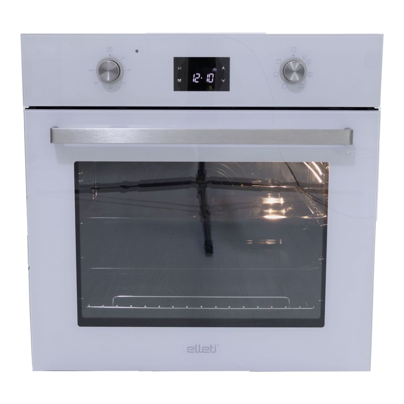 2163 W60 ჩასაშენებელი ღუმელი 61Lt. თეთრი შუშა 6PR./Timer-Touch/Thermostat/Turbo fan ELETTI