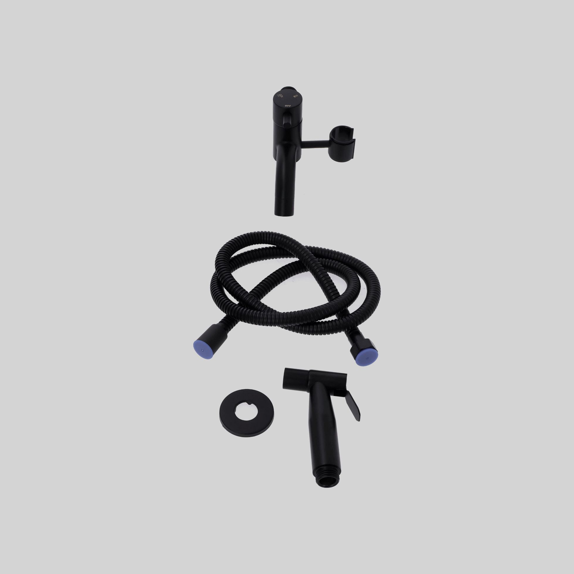 ONKHIG-SG07-1.2M-304-BL ჰიგიენური ონკანი MB-შავი SUS304 (1.2მ. შლანგი+დამჭერი) TM-SG-07
