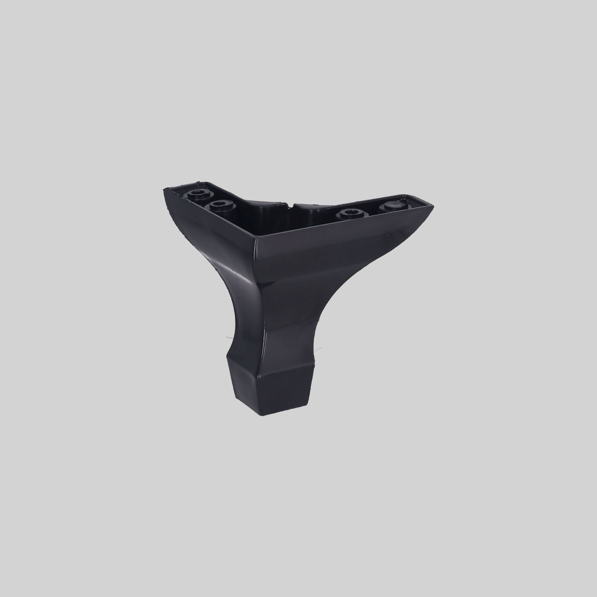 პლასტმასის დეკორატიული ფეხი LUKENS 8cm შავი