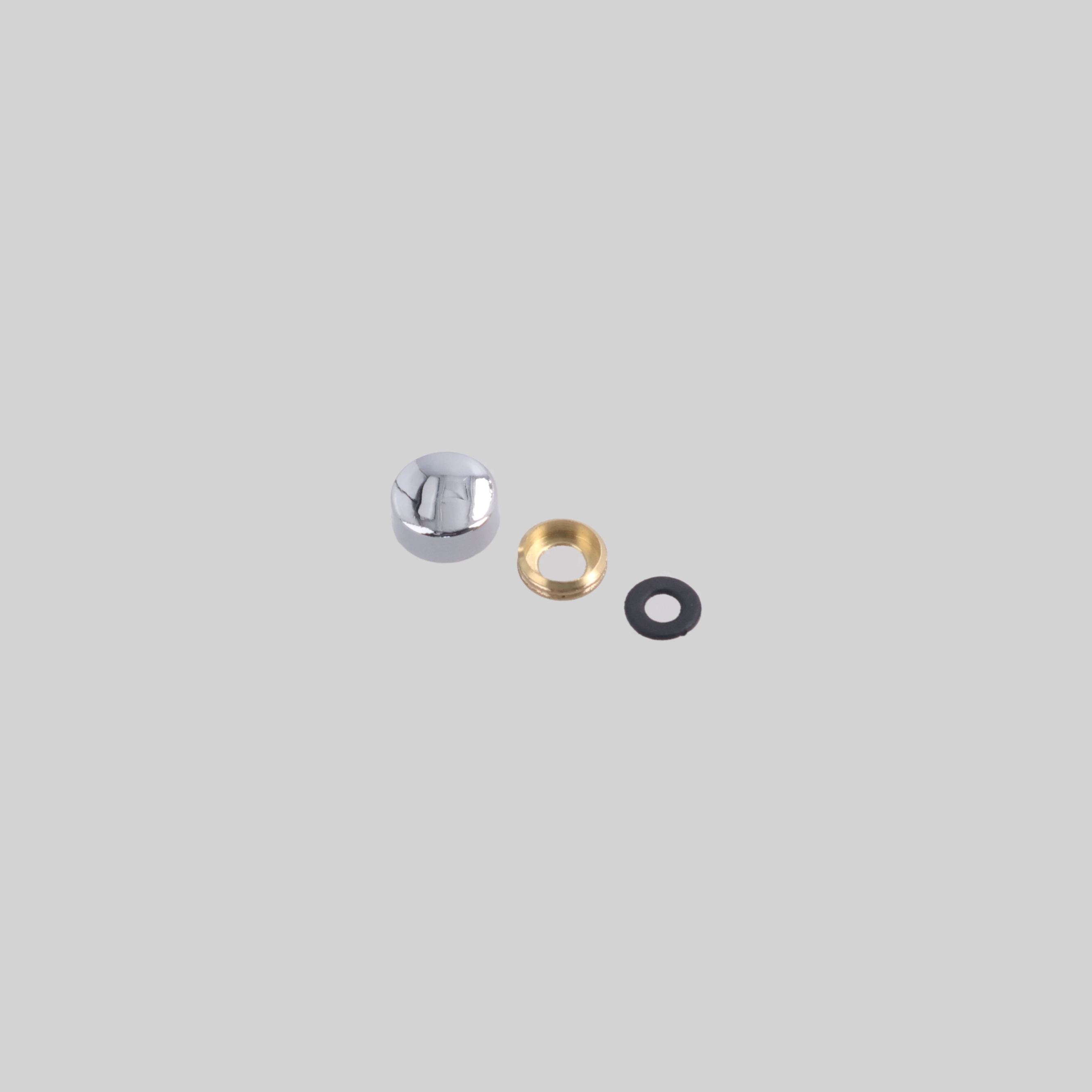 შუშის სამაგრი ხუფი (Chrome) 12mm